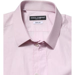 Dolce & Gabbana Dolce & Gabbana Pink Cotton GOLD Long Sleeves Dress Shirt TSH906904-41 1728,67345645728,Clothing,Dolce & Gabbana,IT41 | L,Material: 100% Cotton,Men,Men - Clothing,Pink,Preowned / Defect,Shirts - Men - Clothing