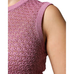 Dolce & Gabbana Dolce & Gabbana Pink Mesh See Through Sleeveless Tank Top TSH86799-44 1728,67345645728,Clothing,Dolce & Gabbana,IT44 | L,Material: 77% Viscose 23% Polyester Film Fiber,New with tags,Pink,Tops & T-Shirts - Women - Clothing,Women,Women - Clo