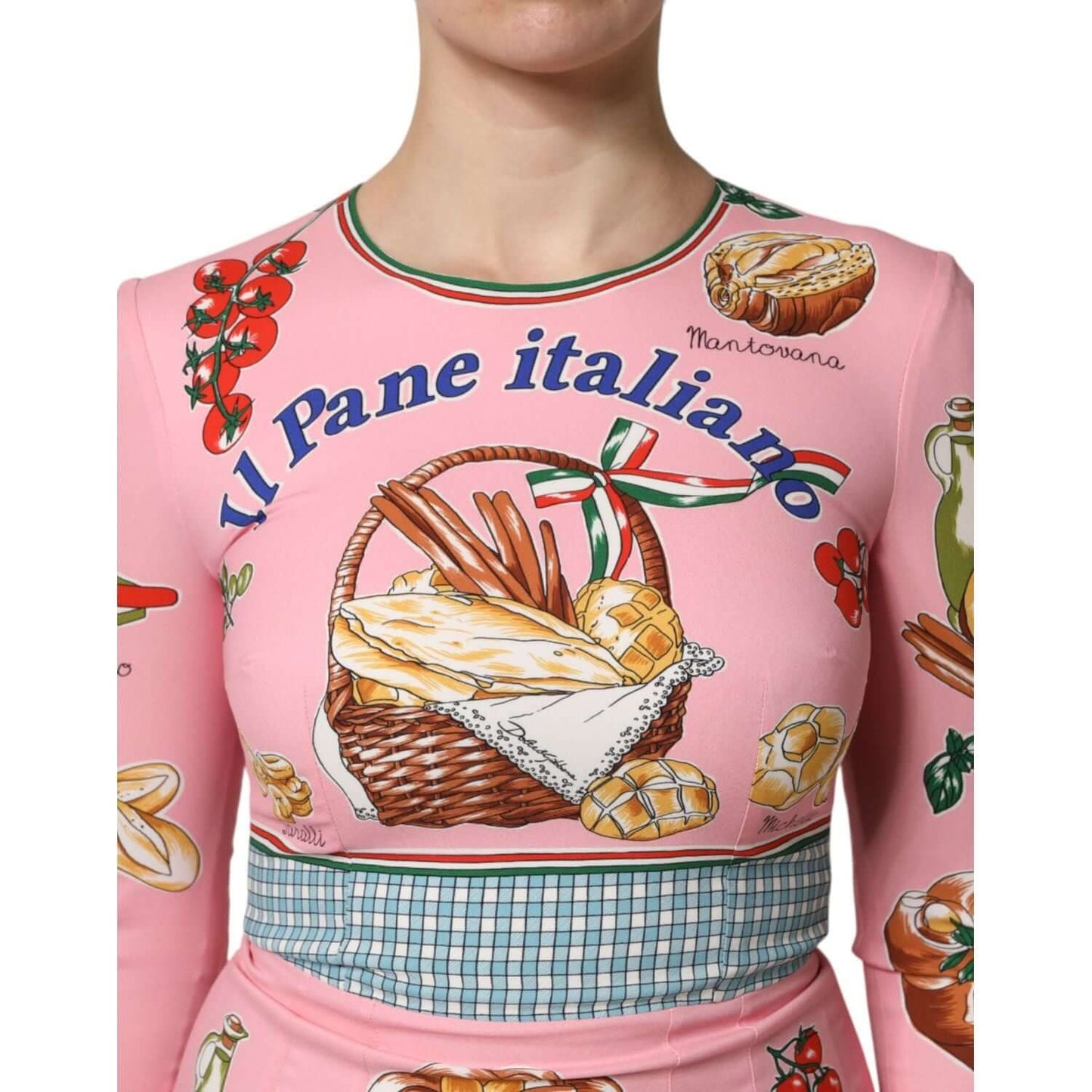 Dolce & Gabbana Pink Pastry Print Bodycon Sheath Midi Dress 1728,67345645728,Dolce & Gabbana,Dresses - Women - Clothing,IT36|XXS,IT38 | XS,IT40|S,IT42|M,IT44 | L,IT46|XL,IT48|XXL,Material: 95% Silk 5% Elastane,New with tags,Pink,Women Dolce & Gabbana DR81