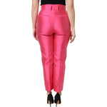 Dolce & Gabbana Pink Silk High Waist Tapered Pants 1728,67345645728,Dolce & Gabbana,IT36|XXS,IT38|XS,IT40|S,IT42|M,IT44 | L,IT46|XL,Jeans & Pants - Women - Clothing,Material: 100% Silk,New with tags,Pink,Women Dolce & Gabbana PAN76316-36