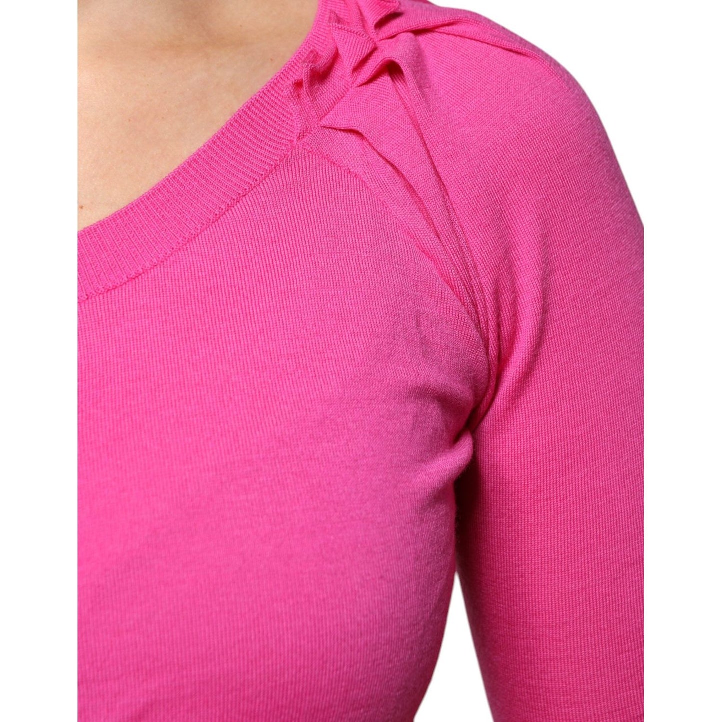 Dolce & Gabbana Dolce & Gabbana Pink Wool Button Down Cardigan Sweater TSH86802-36 1728,67345645728,Clothing,Dolce & Gabbana,IT36 | XS,IT42|M,Material: 100% Virgin Wool,New with tags,Pink,Sweaters - Women - Clothing,Women,Women - Clothing