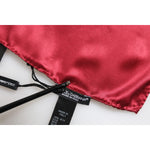 Dolce & Gabbana Red Solid Satin Silk Square Handkerchief Scarf 1728,67345645728,Accessories,Dolce & Gabbana,Material: 100% Silk,Men,Men - Accessories,Preowned / Defect,Red,Scarves - Men - Accessories Dolce & Gabbana MS7244