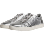 Dolce & Gabbana Dolce & Gabbana Silver London Low Top Leather Sneakers Shoes MV6421-43 1728,67345645728,Dolce & Gabbana,EU43/US10,Material: 100% Calf Leather,Men,Preowned / Defect,Silver,Sneakers - Men - Shoes