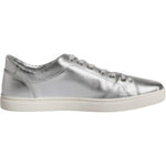 Dolce & Gabbana Dolce & Gabbana Silver London Low Top Leather Sneakers Shoes MV6421-43 1728,67345645728,Dolce & Gabbana,EU43/US10,Material: 100% Calf Leather,Men,Preowned / Defect,Silver,Sneakers - Men - Shoes
