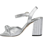 Dolce & Gabbana Silver Mirror Heels KEIRA Sandals Shoes Dolce & Gabbana Gray