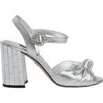 Dolce & Gabbana Silver Mirror Heels KEIRA Sandals Shoes Dolce & Gabbana Gray