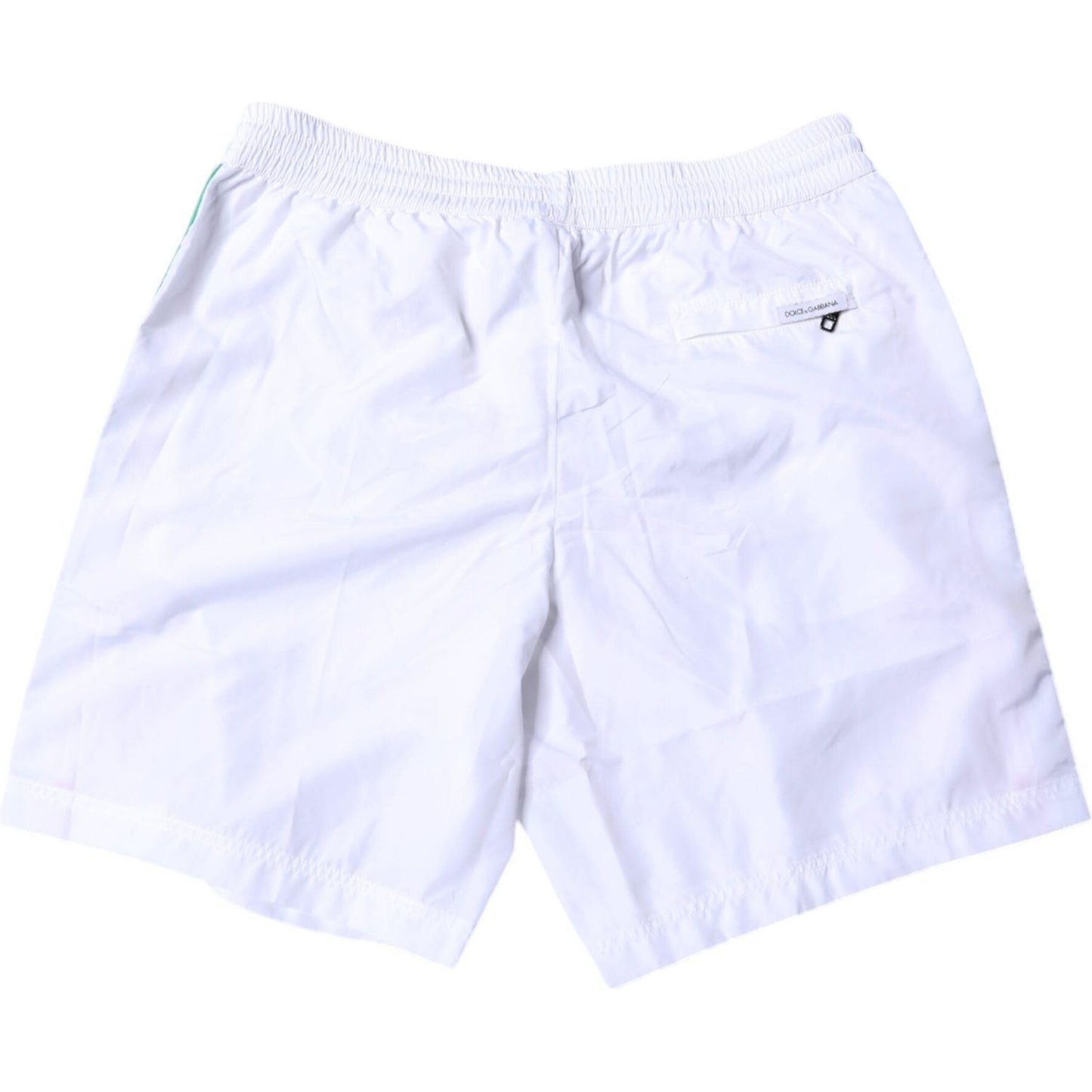 Dolce & Gabbana White Stripes Beachwear Shorts 2Pc Swimwear