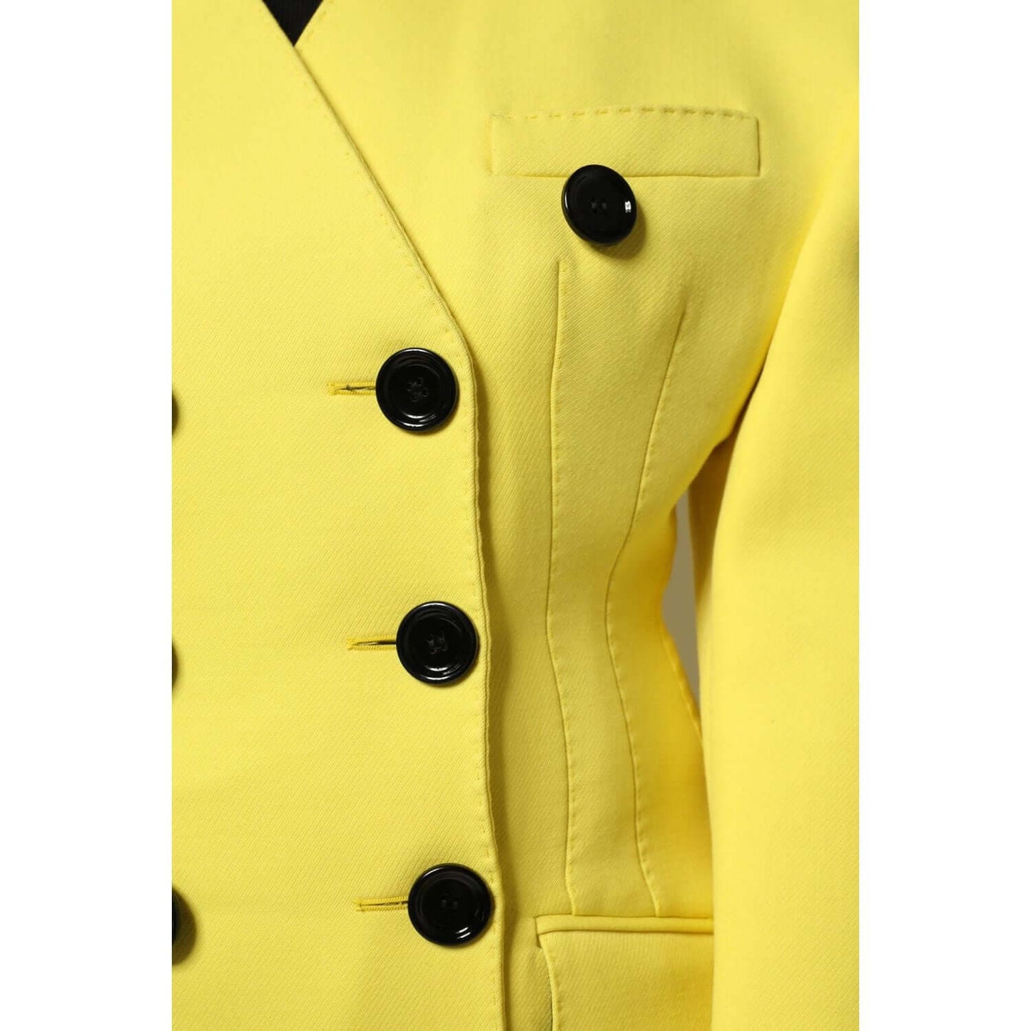 Dolce & Gabbana Dolce & Gabbana Yellow Double Breasted Trench Coat Jacket JKT41446-36 1728,67345645728,Dolce & Gabbana,IT36|XXS,IT38 | XS,IT40|S,IT42|M,IT44 | L,IT46|XL,Jackets & Coats - Women - Clothing,Material: 100% Virgin Wool,New with tags,Women,Yell