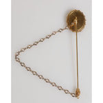 Dolce & Gabbana Lapel Pin DG Logo Gold Chain Mens Accessories Brooch SMY11006