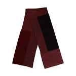 Dolce & Gabbana Maroon Black Neck Warmer Wrap Shawl Scarf MS7456