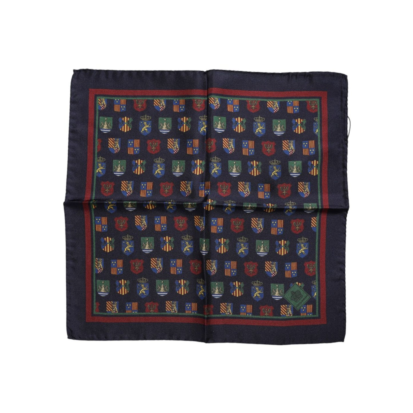 Dolce & Gabbana Multicolor Medals Square Foulard Scarf