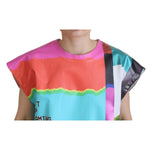 Dolce & Gabbana Multicolor Print Blouse Cotton Tank TV Print T-shirt TSH83240-36