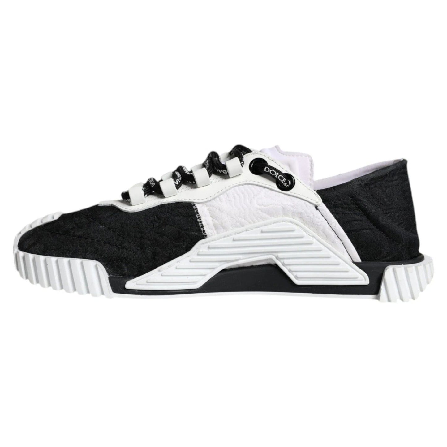 Dolce & Gabbana White Black Low Top NS1 Sneakers Shoes LA11821#2-37