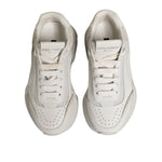 Dolce & Gabbana White Daymaster Low Top Sneaker Shoes LA12861-35.5