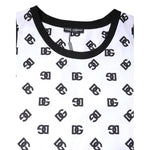 Dolce & Gabbana White Polyester Sleeveless DG Logo T-shirt TSH90337-50