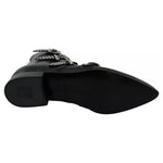 Dondup Black Fashion Buckled Zipper Ankle Boots Shoes