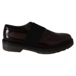 Dr. Martens Dark Brown Leather Elastic Strap Shoes