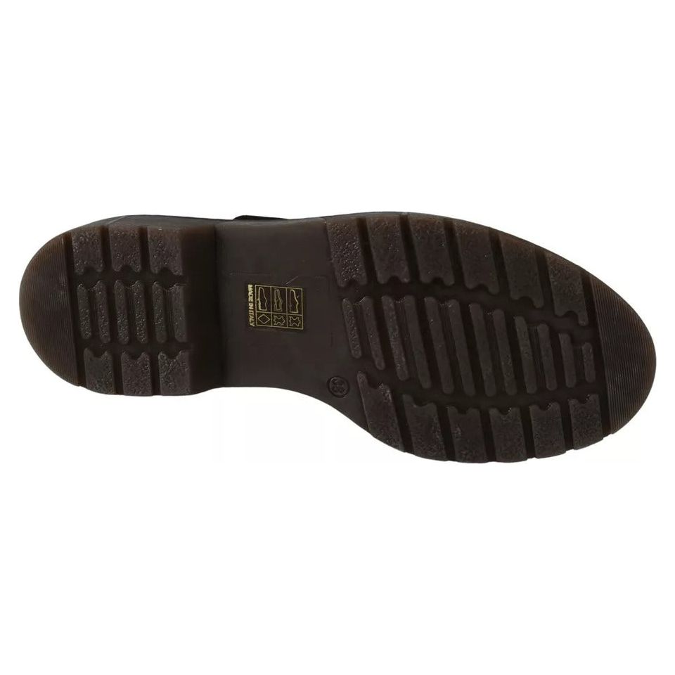 Dr. Martens Dark Brown Leather Elastic Strap Shoes