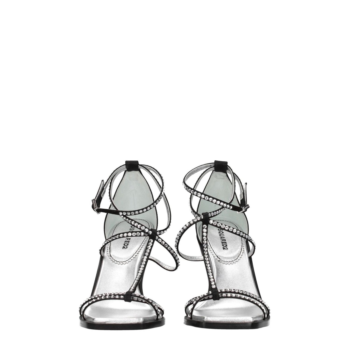 Dsquared² Black Satin Stiletto Heels Sandals DS-8547362308361-EU40/US10