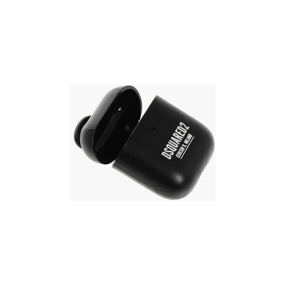 Dsquared² Dsquared² Solid Color Airpods Case with Contrasting Logo DSP683554GD 1728,74866327712,Black,Dsquared²,Jewelry,Men,Men - Jewelry,New with tags,Other - Men - Jewelry