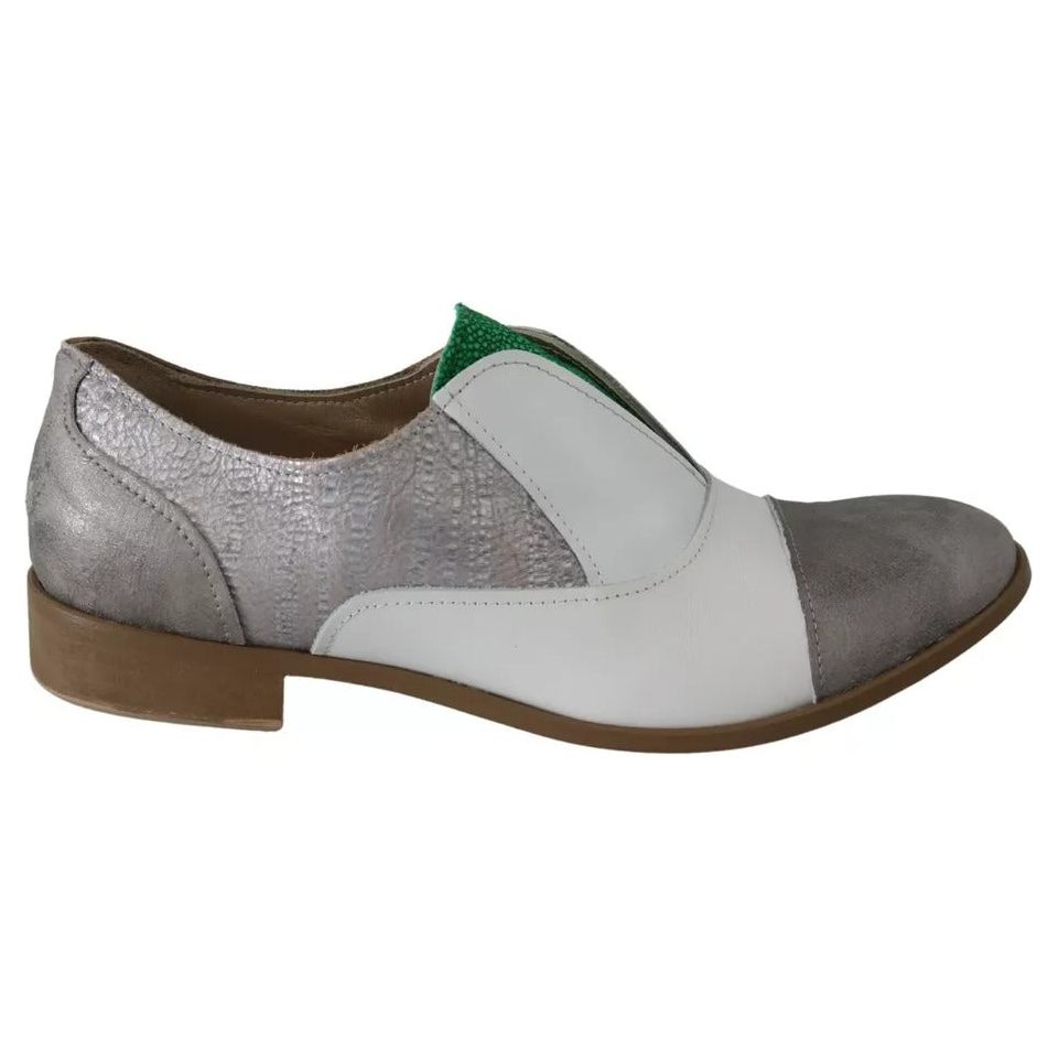 EBARRITO Multicolor Leather Slip-on Loafers Shoes