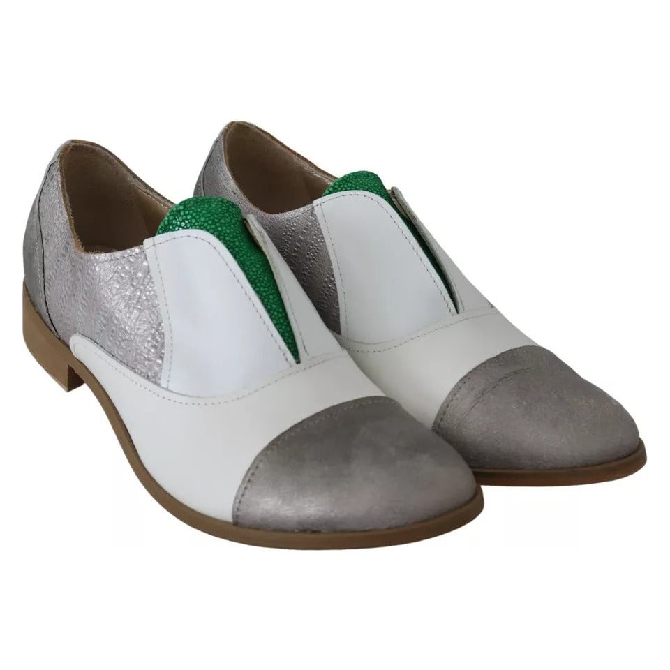 EBARRITO Multicolor Leather Slip-on Loafers Shoes