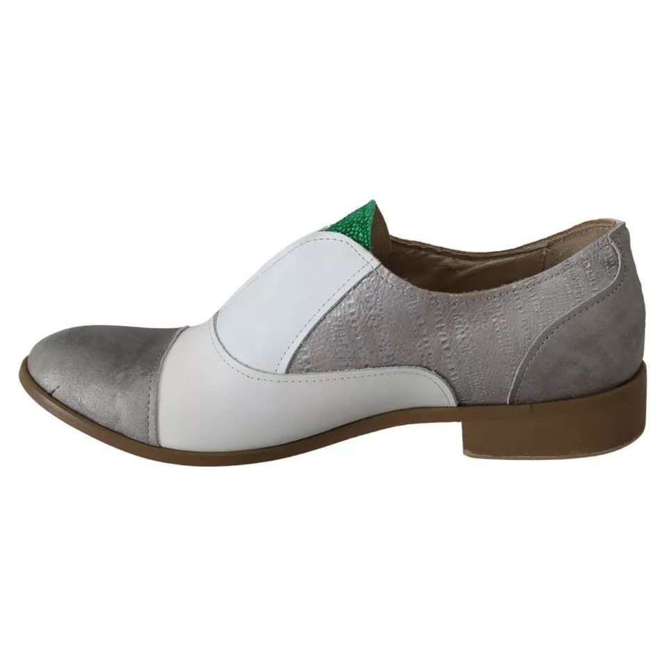 EBARRITO Multicolor Leather Slip-on Loafers Shoes