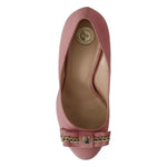 Elisabetta Franchi Pink Bow Stiletto Heel Pumps Shoes