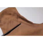 Fabiana Filippi Brown Sleeveless Deep V-neck A-line Long Maxi Dress 1728,67345645728,Brown,Clothing,Dresses - Women - Clothing,Fabiana Filippi,IT40|S,Material: 57% Acetate 43% Silk,Preowned / Defect,Women,Women - Clothing Fabiana Filippi DR281415-40