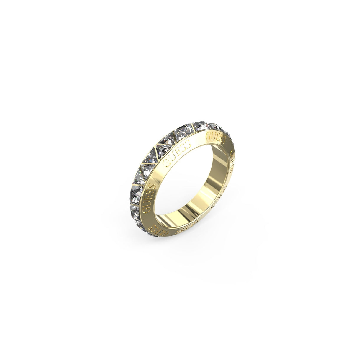 GUESS JEWELS JEWELRY Mod. JUBR04575JWYG56 gold and diamond ring