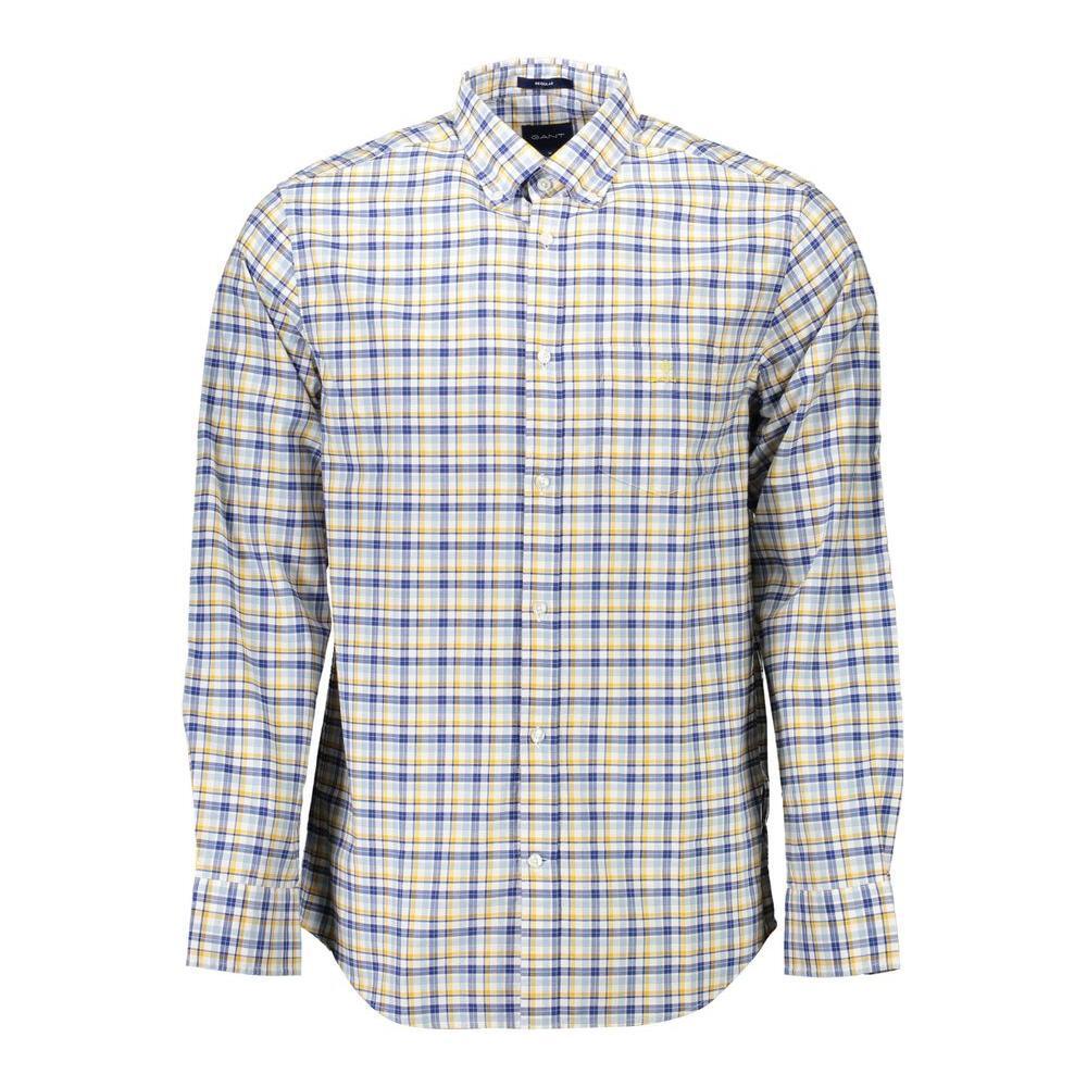 Gant Yellow Cotton Shirt 1728,67403481248,Clothing,Gant,Men,Men - Clothing,New with tags,S,Shirts - Men - Clothing,Yellow Gant GA-8973-S