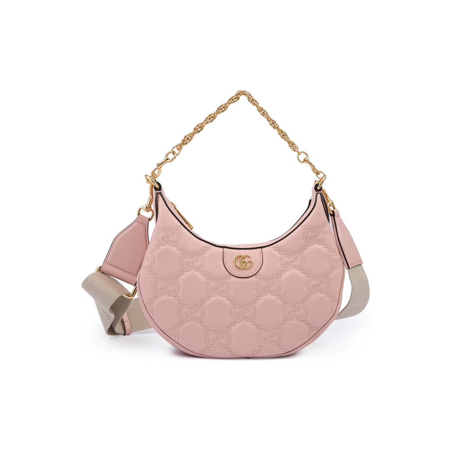Gucci Gucci Light Pink Leather Shoulder Bag 739709UM8HG5941 1728,Gucci,Handbags - Women - Bags,New with tags,Pink,Shoulder Bags - Women - Bags,Women