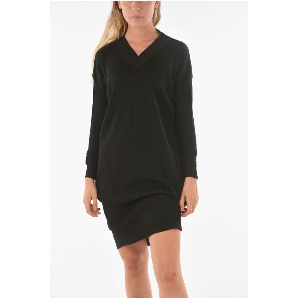 Ixos Knitted SWAPS Midi Dress with V Neckline