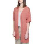 Jacqueline De Yong Jacqueline De Yong Red Recycled Cotton Cardigan JA-13392200141-IT44|L 1728,71956299936,Cardigans - Women - Clothing,Clothing,IT44|L,Jacqueline De Yong,New with tags,Red,Women,Women - Clothing