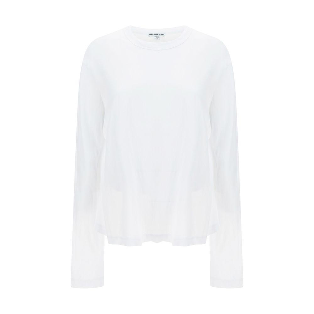 James Perse Cotton long sleeve Sweater JA-WUC3843WHT-0/XS