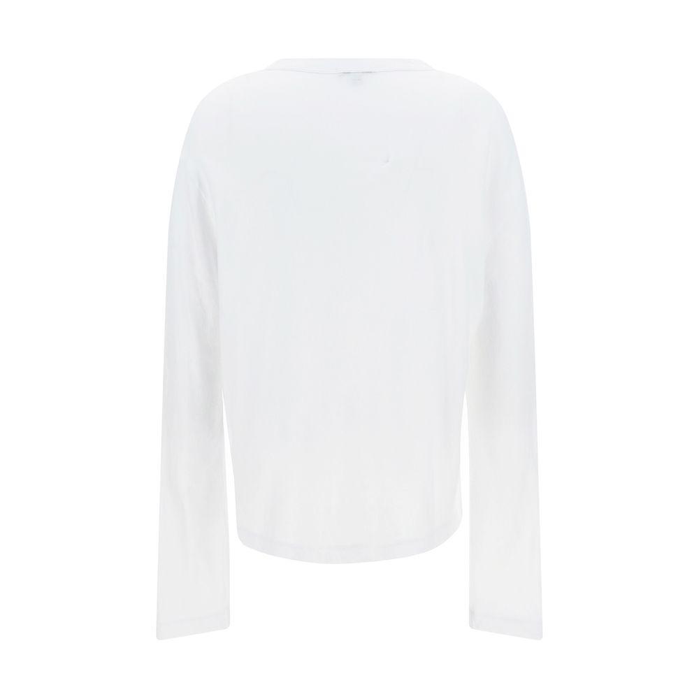 James Perse Cotton long sleeve Sweater JA-WUC3843WHT-0/XS