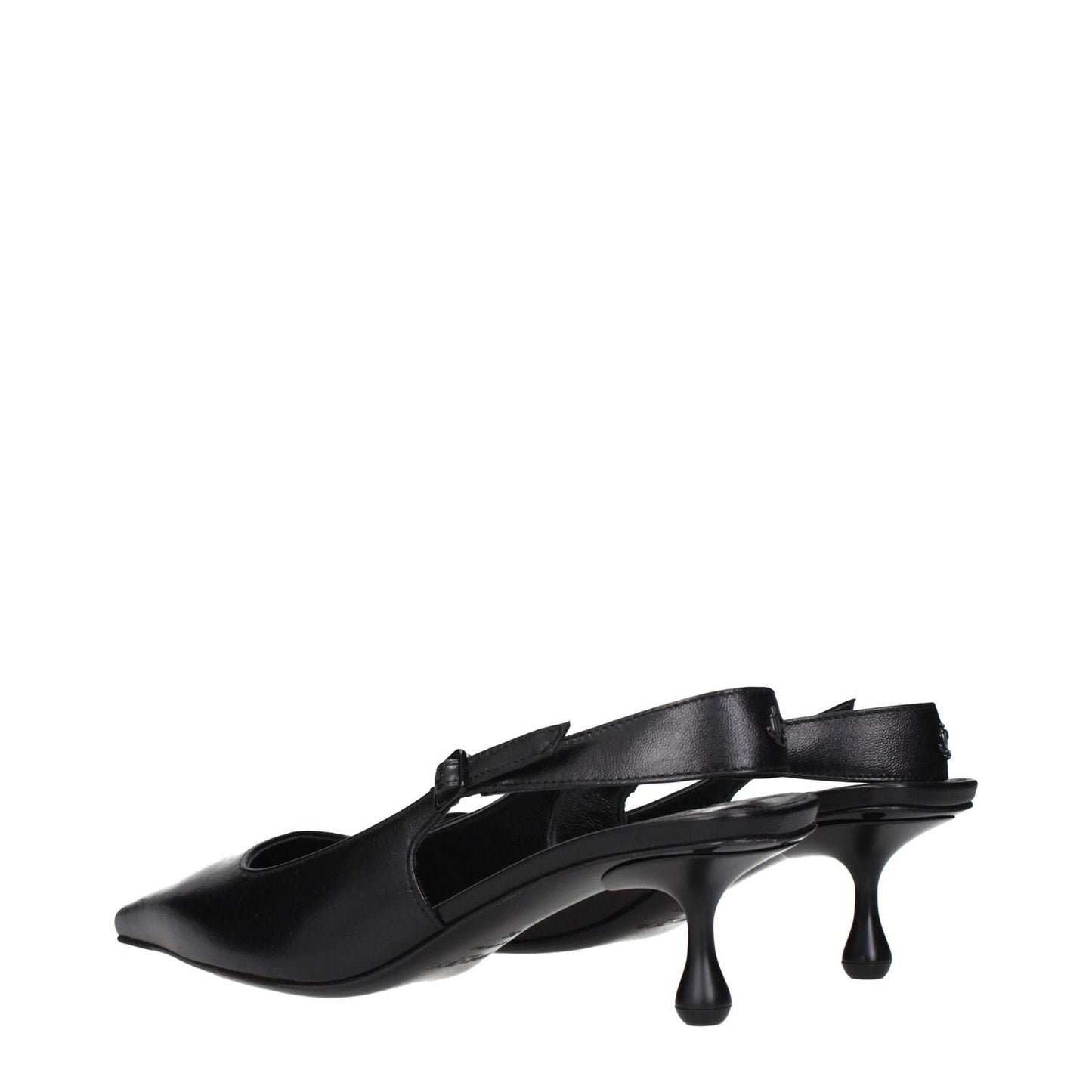 Jimmy Choo Black Leather Flat Sandals JI-15269028200713-EU36/US6