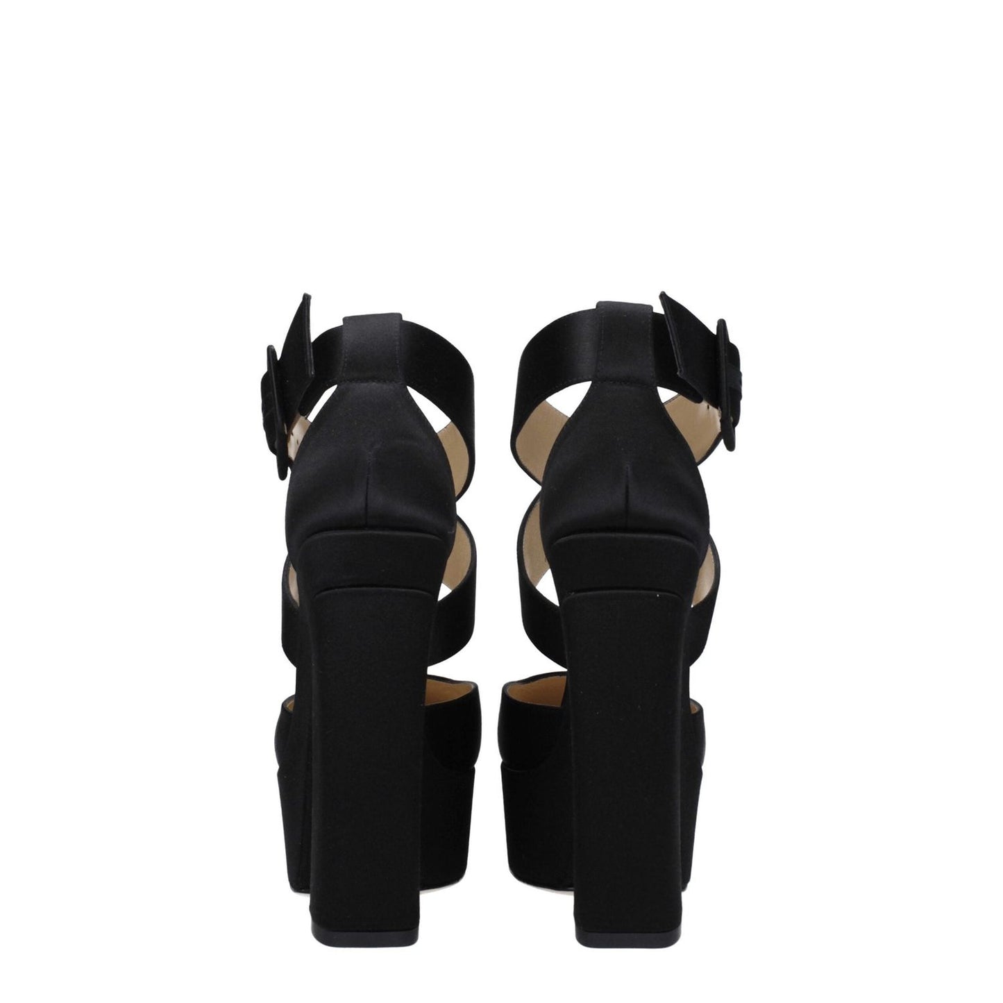 Jimmy Choo Black Satin Platforms JI-8547461988617-EU37/US7