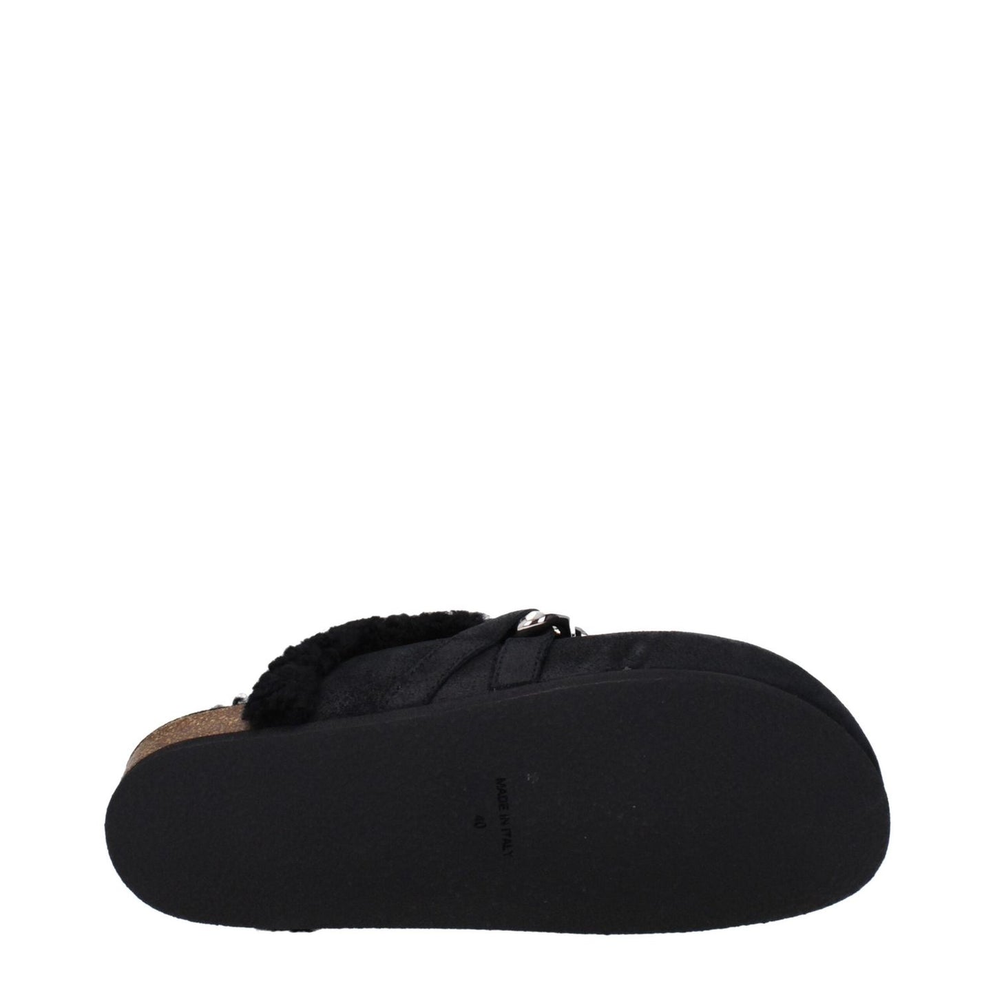 Jw Anderson Black Leather Slippers Sandals JW-8609867497737-EU41/US8