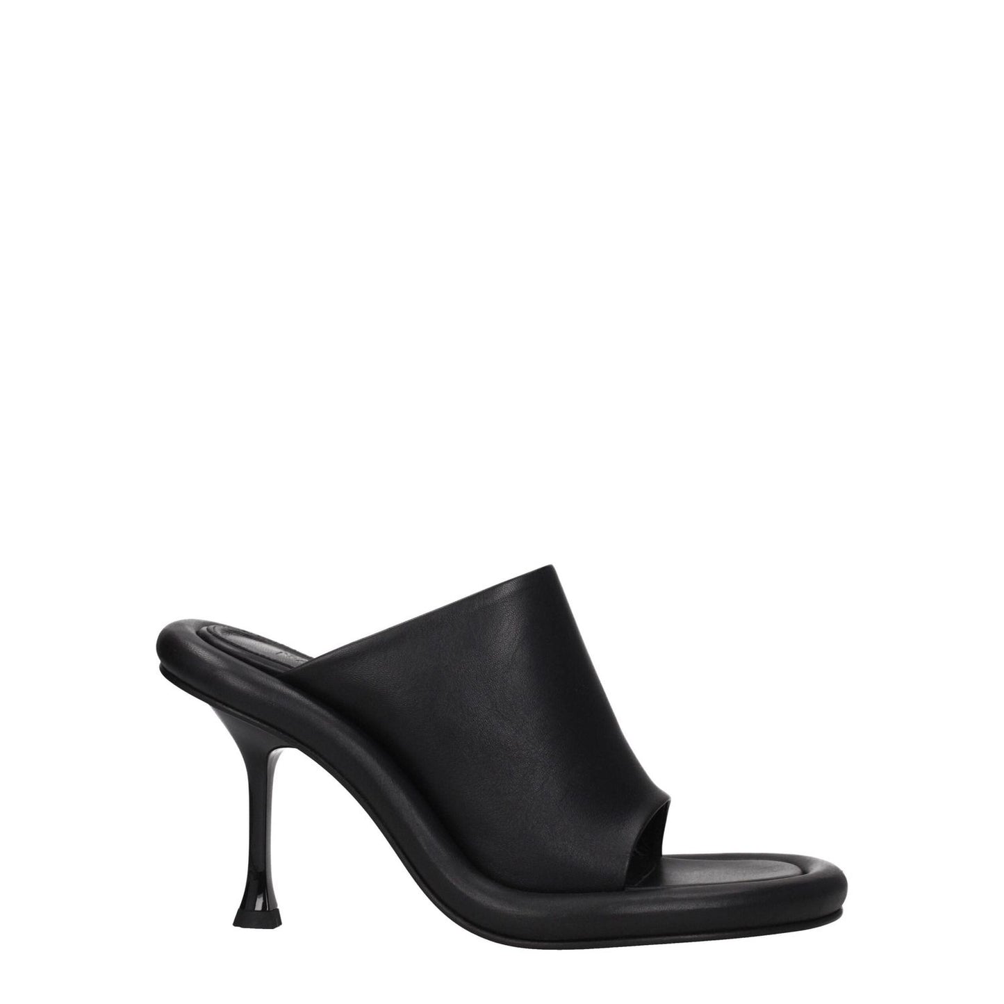 Jw Anderson Black Leather Stiletto Heels Sandals JW-8547362898185-EU40/US10