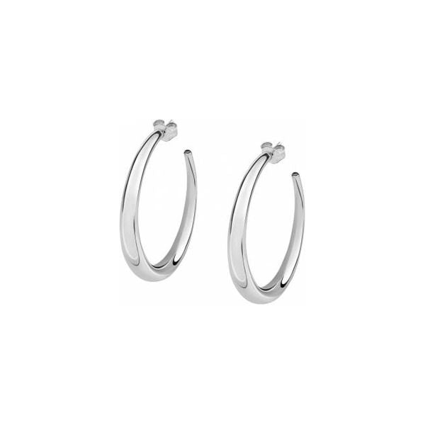 LA PETITE STORY JEWELRY Mod. LPS01AQB16 silver hoop earrings