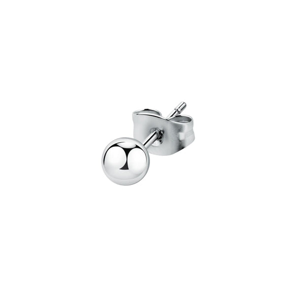 Elegant silver stud earring from LA PETITE STORY JEWELRY Mod. LPS02ARQ126 collection with a polished finish.