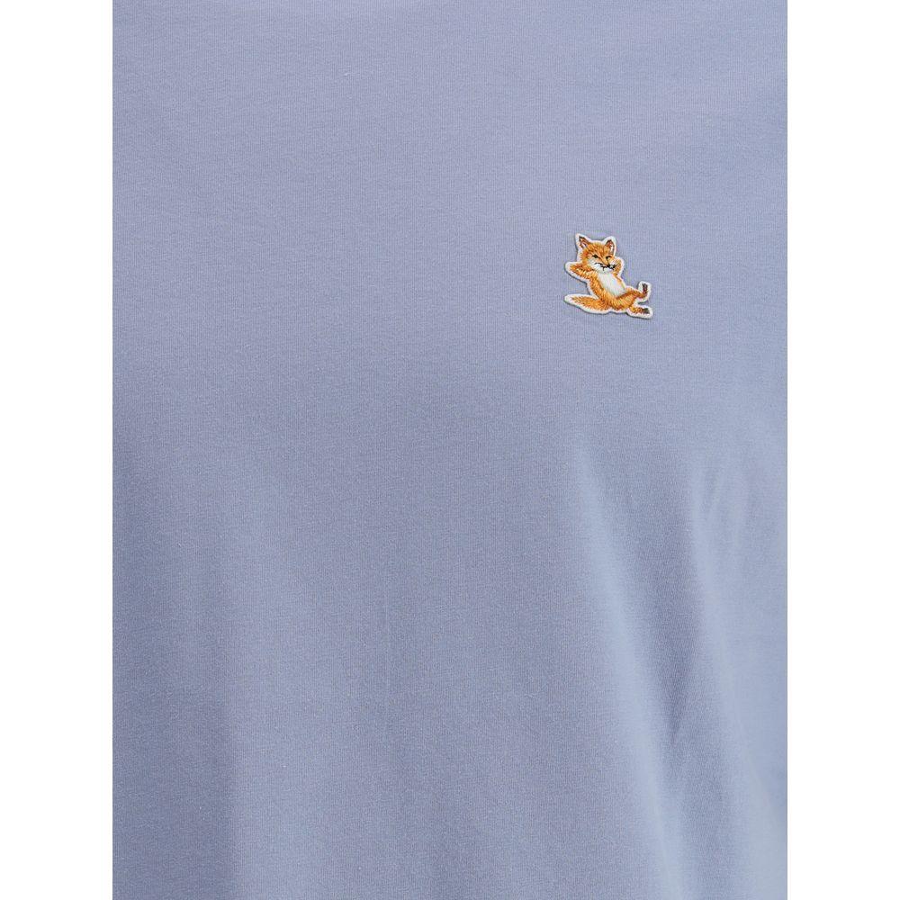 Maison Kitsuné Logoed T-Shirt 1728,72470364320,Clothing,L,Light Blue,M,Maison Kitsuné,Men,Men - Clothing,New with tags,T-Shirts - Men - Clothing,XL Maison Kitsuné MA-LM00110KJ00080122-XL