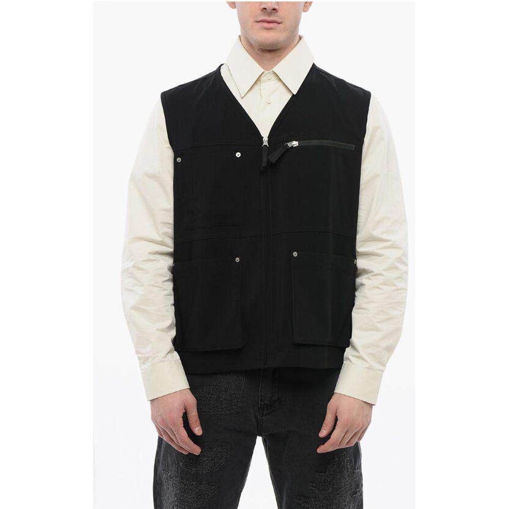Maison Margiela Maison Margiela MM6 Utility Vest With Zip Closure MA-P628895-IT48 | M 1728,74866327712,Black,Blazers - Men - Clothing,Clothing,IT48 | M,Maison Margiela,Men,Men - Clothing,New with tags