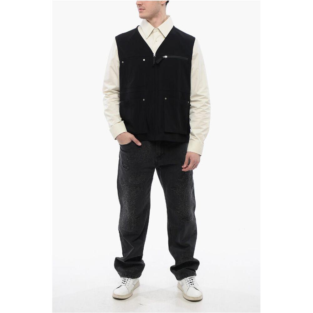 Maison Margiela Maison Margiela MM6 Utility Vest With Zip Closure MA-P628895-IT48 | M 1728,74866327712,Black,Blazers - Men - Clothing,Clothing,IT48 | M,Maison Margiela,Men,Men - Clothing,New with tags