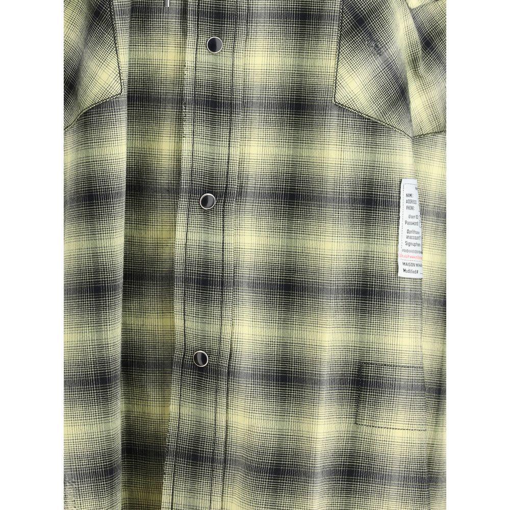 Maison Mihara Yasuhiro Hooded Shirt 1728,72470364320,Clothing,IT46 | S,IT48 | M,Maison Mihara Yasuhiro,Men,Men - Clothing,New with tags,Shirts - Men - Clothing,Yellow Maison Mihara Yasuhiro MA-J14SH183YELLOW-IT46 | S