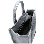 Marc Jacobs The Galactic Glitter Mini Tote Bag in Silver Shopper Marc Jacobs Dark Slate Gray