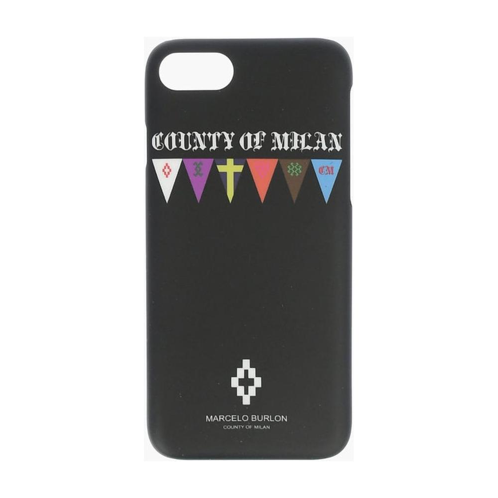 Marcelo Burlon Marcelo Burlon embossed printed FLAGS SIDES 7 Iphone case MAP410185GD 1728,74866327712,Black,Jewelry,Marcelo Burlon,Men,Men - Jewelry,New with tags,Other - Men - Jewelry