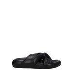 Marni Black Leather Slippers Sandals MA-8547442884873-EU38/US8