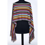 Missoni Multicolor Wool Women Poncho Missoni Lavender